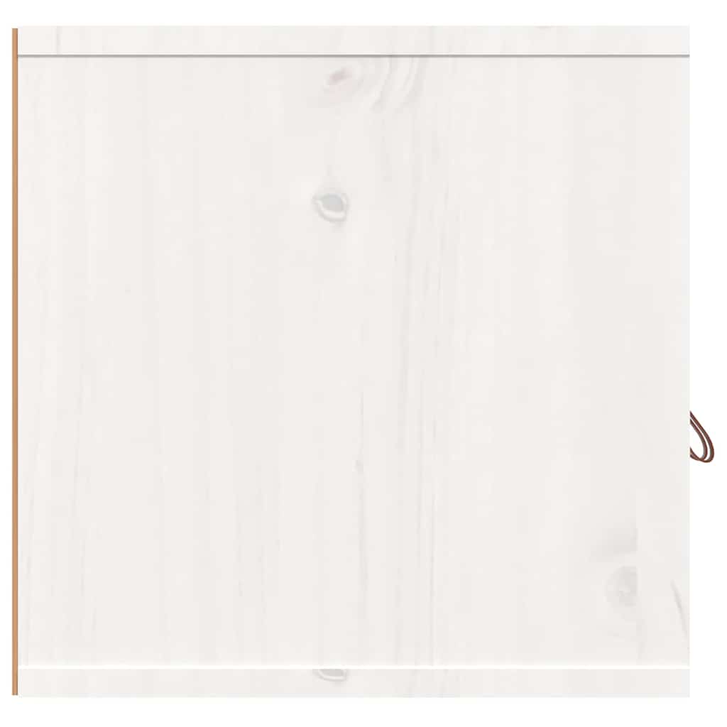 Pensili 2 pz Bianchi 60x30x30 cm in Legno Massello di Pino