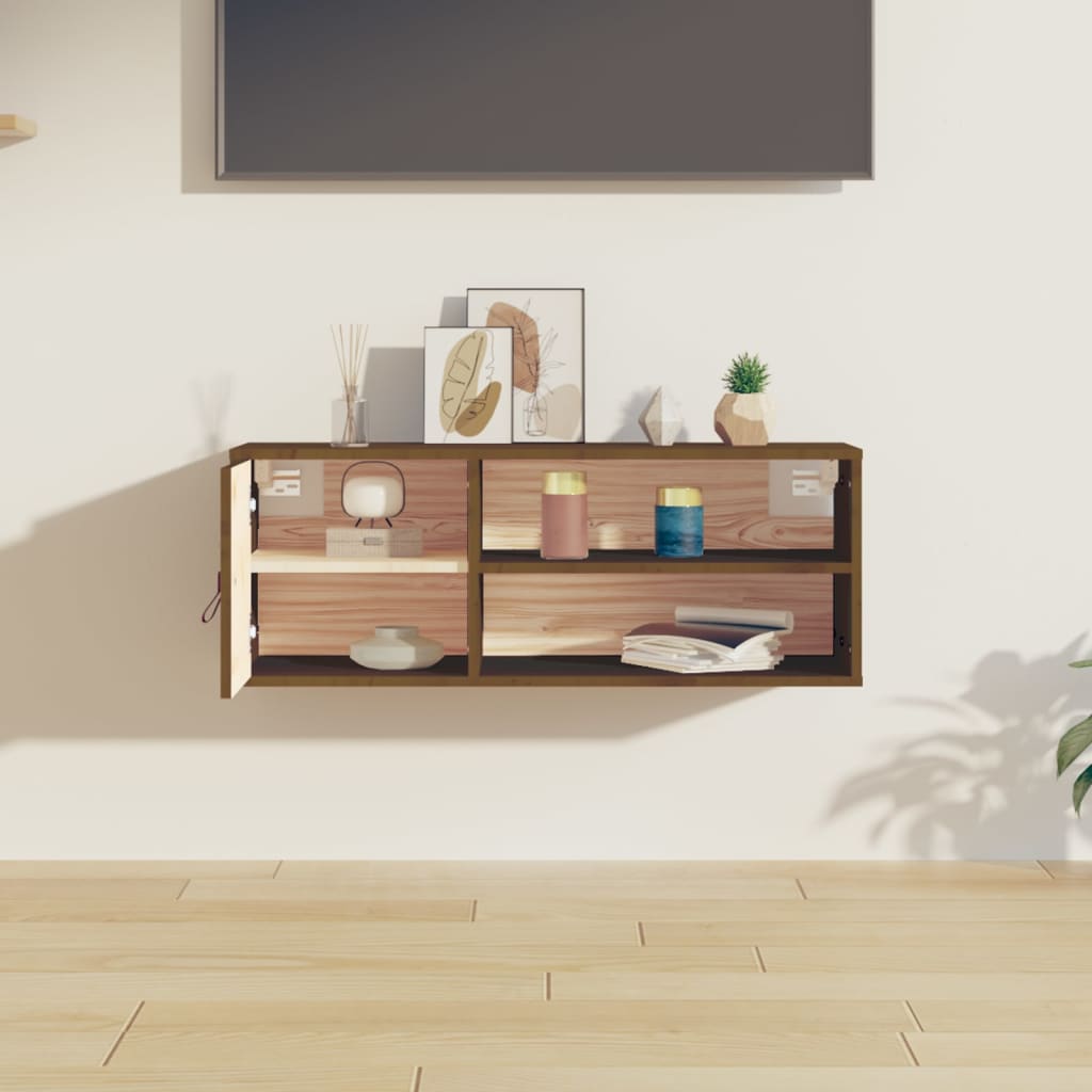 Pensile ambra 80x30x30 cm in Legno Massello di Pino | homemem39