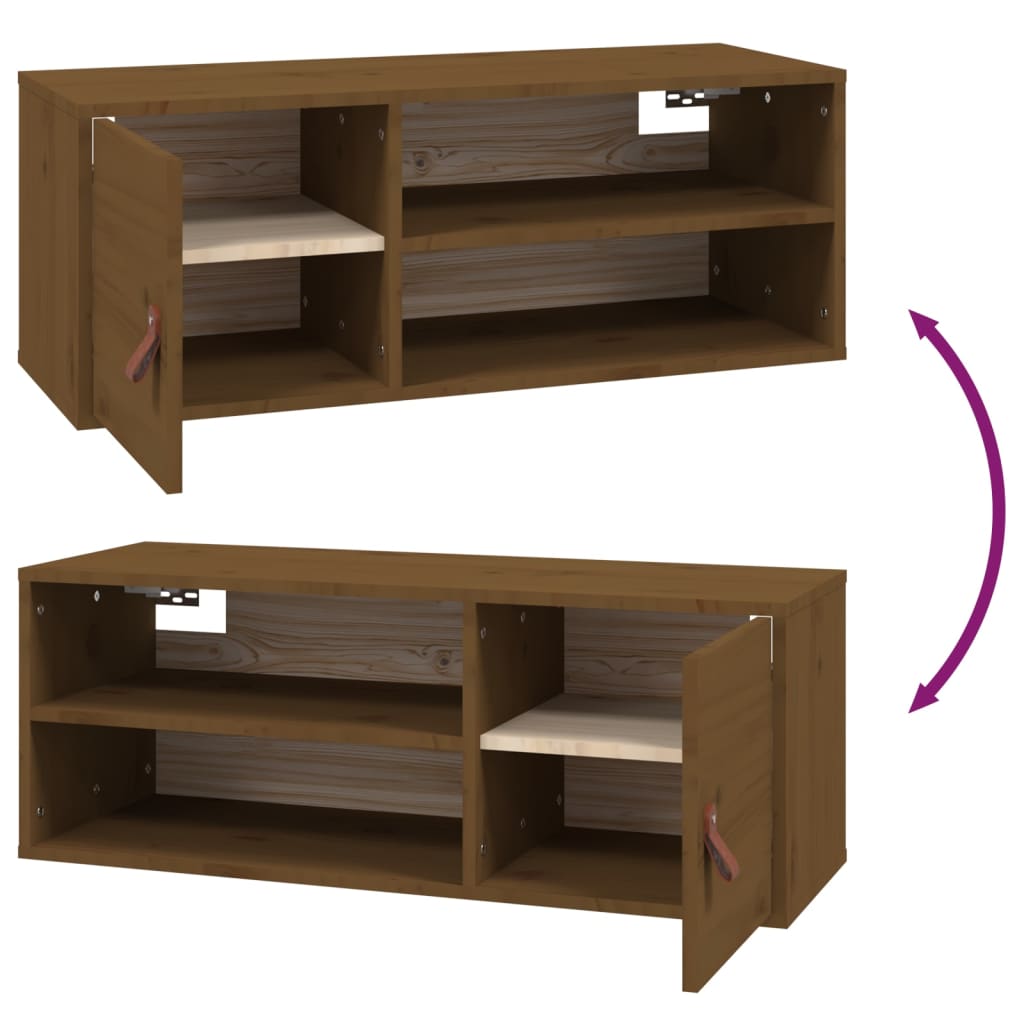 Pensile ambra 80x30x30 cm in Legno Massello di Pino | homemem39
