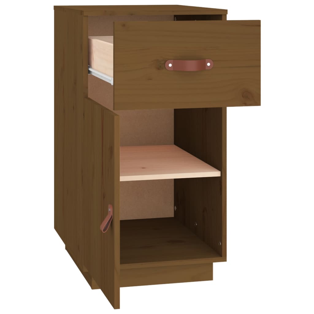 Armadietto da Scrivania Ambra 40x50x75cm in Legno Massello Pino - homemem39