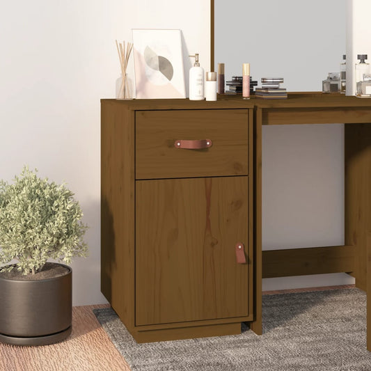Armadietto da Scrivania Ambra 40x50x75cm in Legno Massello Pino - homemem39