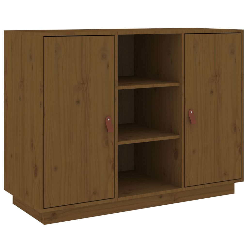 Credenza ambra 100x40x75 cm in Legno Massello di Pino - homemem39