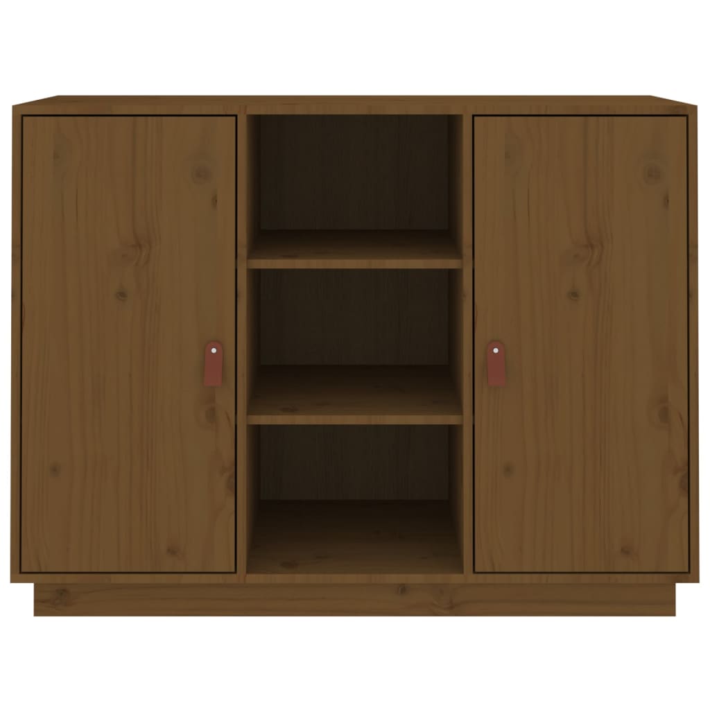 Credenza ambra 100x40x75 cm in Legno Massello di Pino - homemem39