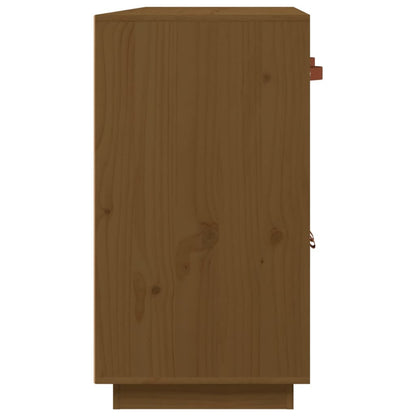 Credenza Marrone Ambra 98,5x40x75 cm in Legno Massello di Pino - homemem39