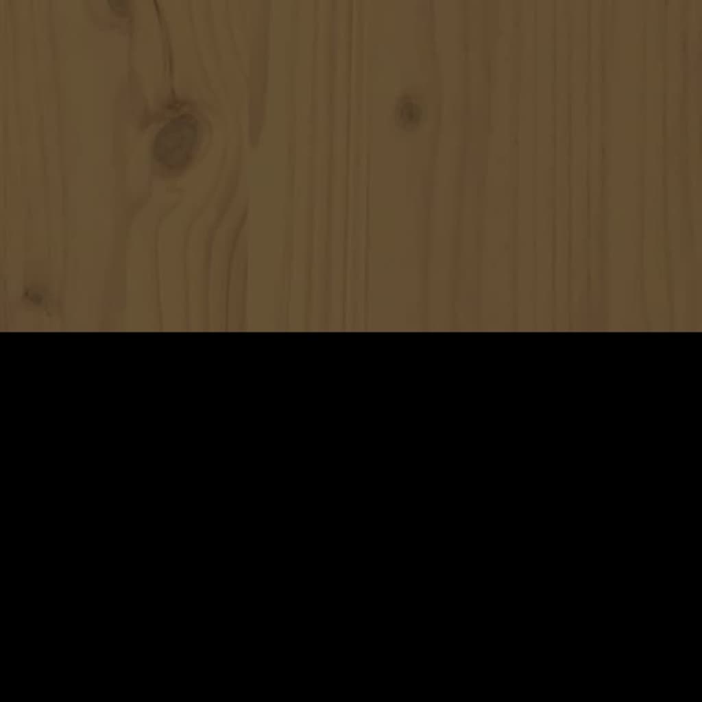 Credenza ambra 100x40x75 cm in Legno Massello di Pino - homemem39