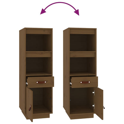 Credenza ambra 34x40x108,5 cm in Legno Massello di Pino - homemem39