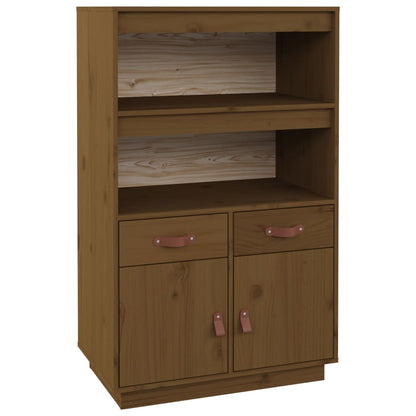 Credenza ambra 67x40x108,5 cm in Legno Massello di Pino - homemem39