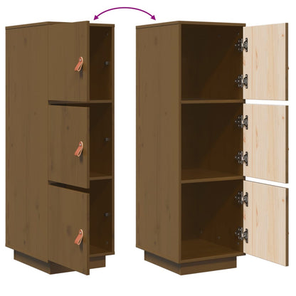 Credenza ambra 34x40x108,5 cm in Legno Massello di Pino - homemem39