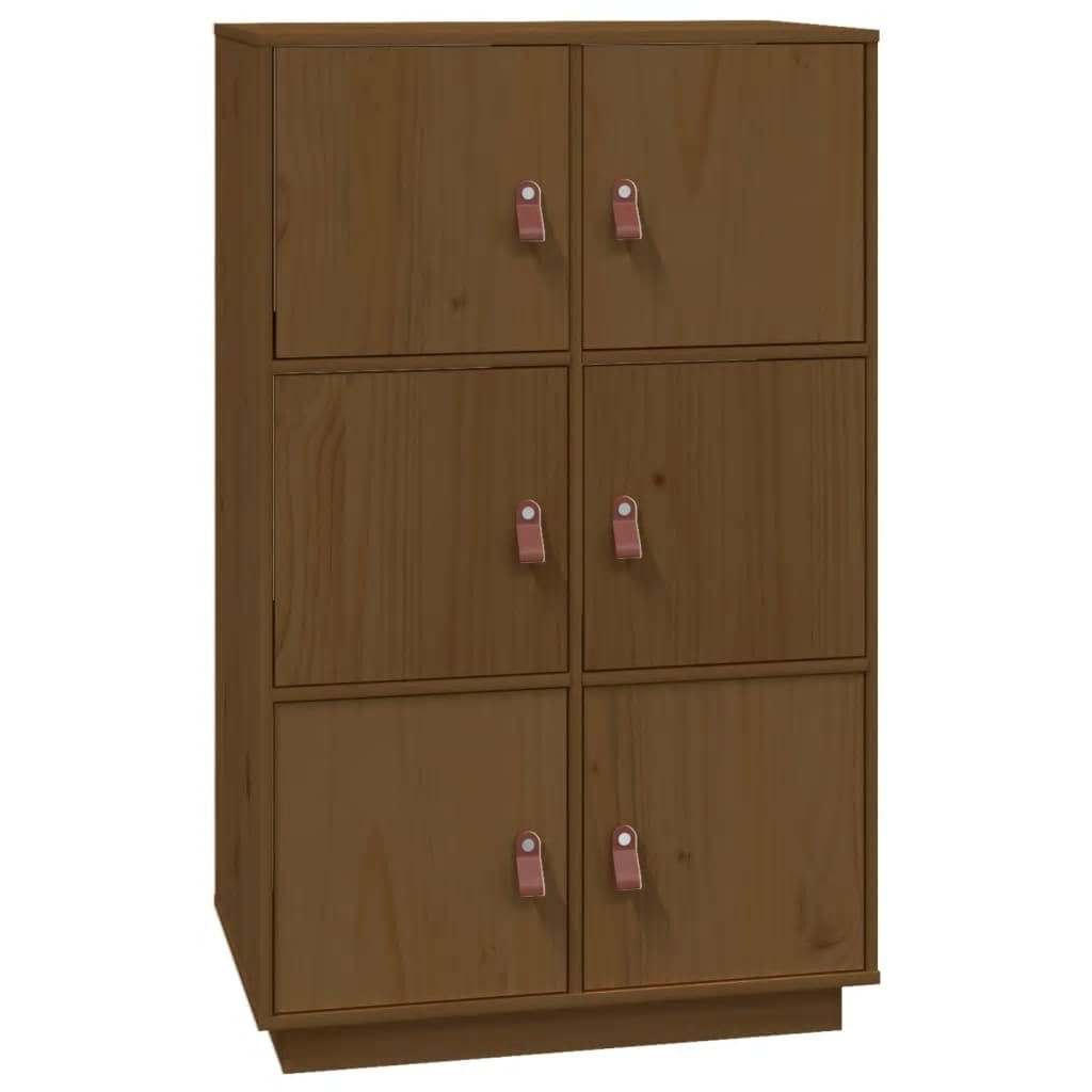 Credenza ambra 67x40x108,5 cm in Legno Massello di Pino - homemem39