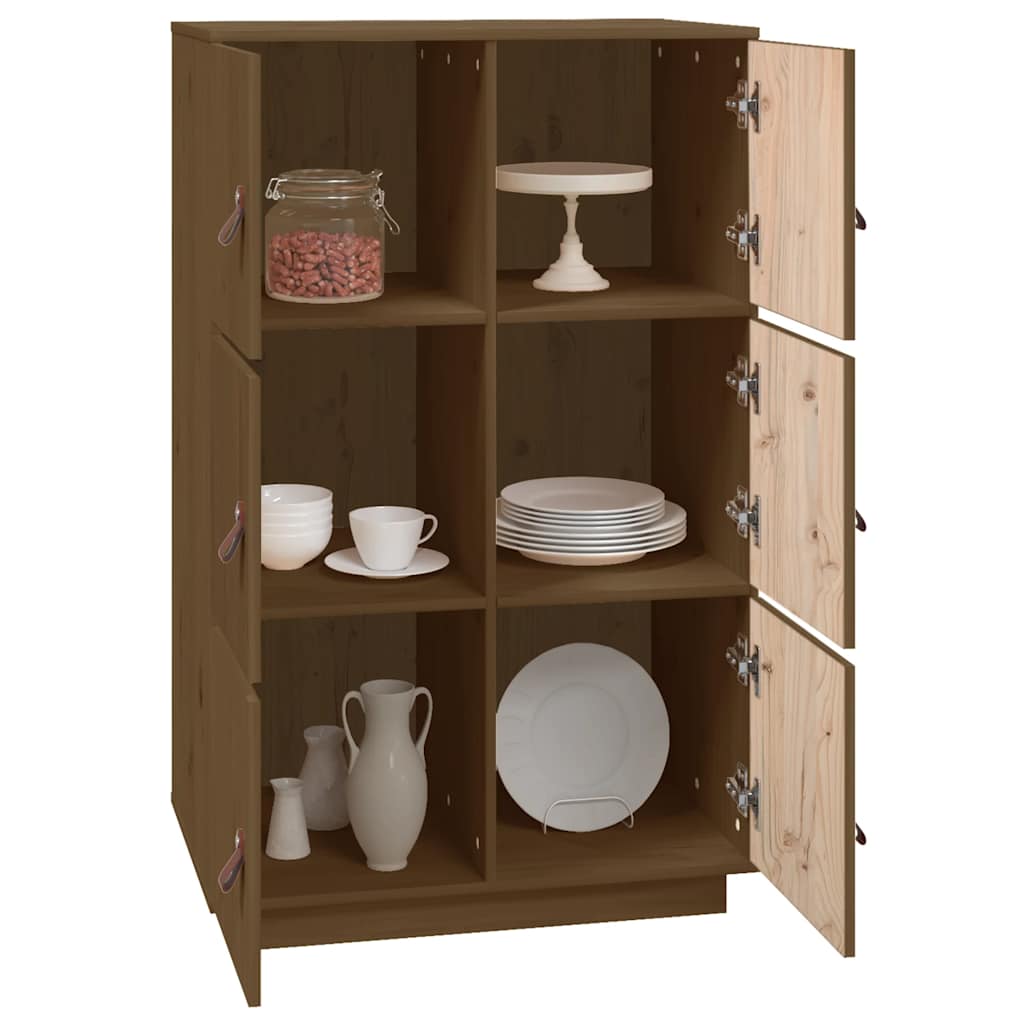 Credenza ambra 67x40x108,5 cm in Legno Massello di Pino - homemem39
