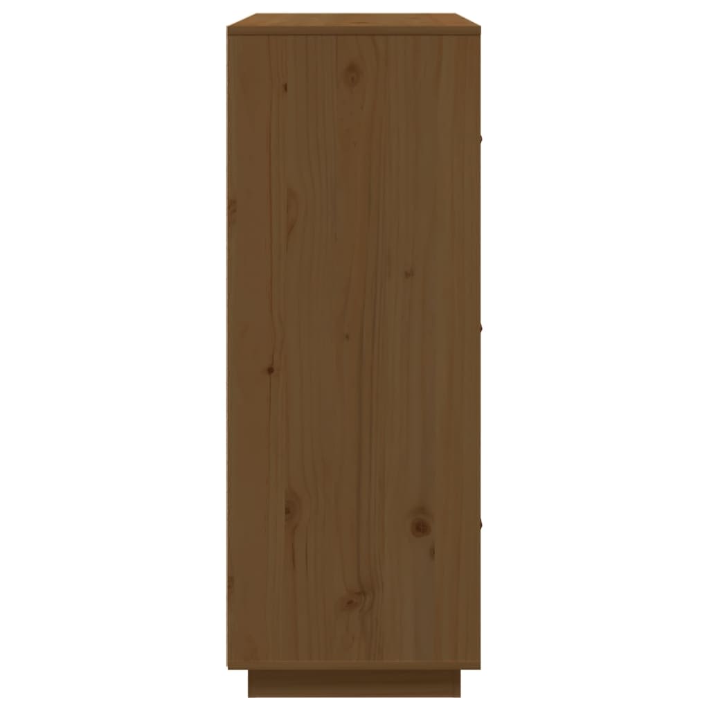 Credenza ambra 67x40x108,5 cm in Legno Massello di Pino - homemem39