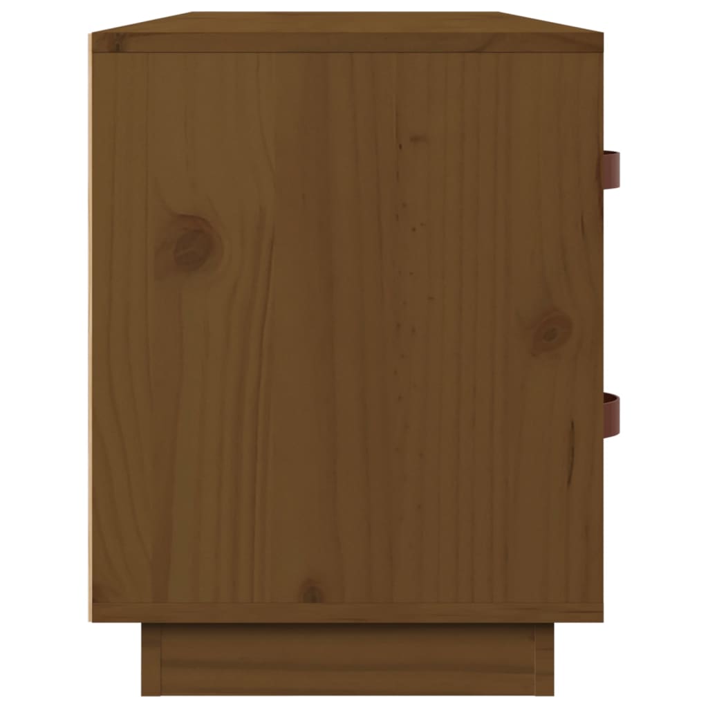 Scarpiera Ambrata 100x34x45 cm in Legno Massello di Pino - homemem39