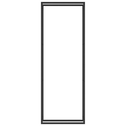 Portalegna Nero Opaco 80x28x222 cm in Acciaio - homemem39