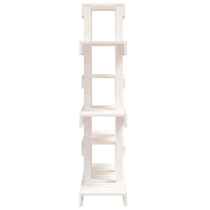 Supporto per Piante Bianco 85x25x109,5cm Legno Massello di Pino - homemem39