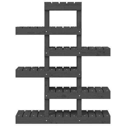 Supporto per Piante Grigio 85x25x109,5cm Legno Massello di Pino - homemem39