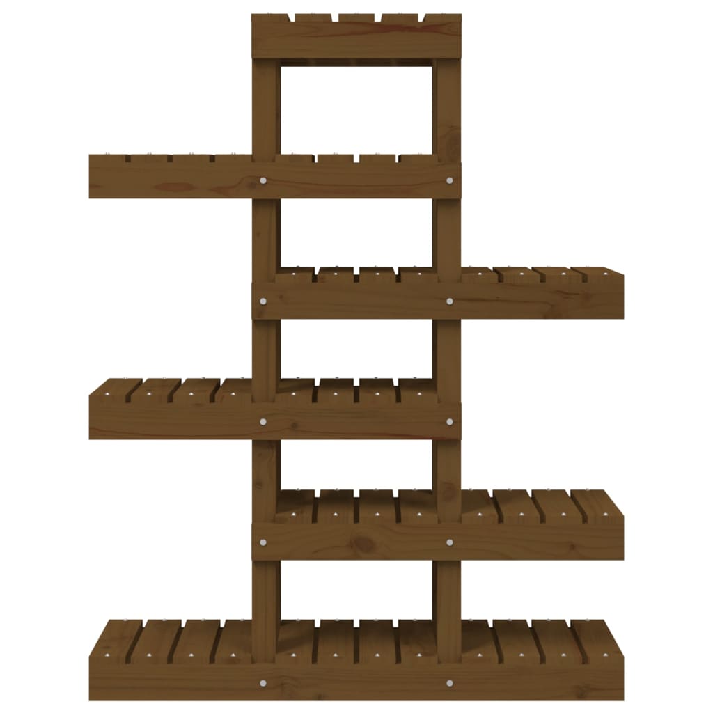 Supporto per Piante Ambra 85x25x109,5 cm Legno Massello di Pino - homemem39