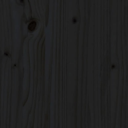 Supporto per Piante Nero 104,5x25x109,5 cm Legno Massello Pino - homemem39