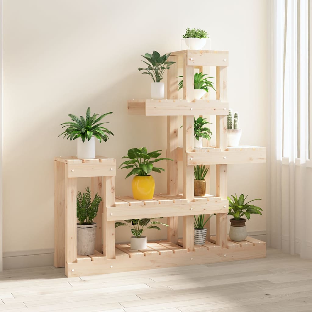 Supporto per Piante 92x25x97 cm in Legno Massello di Pino - homemem39