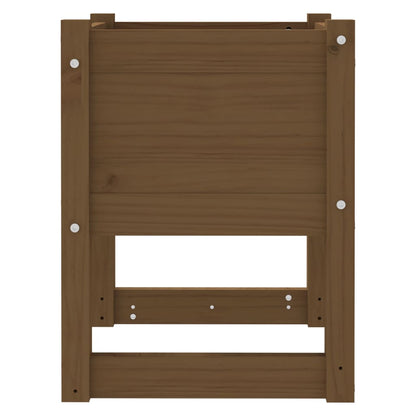 Fioriera Marrone Ambra 40x40x52,5 cm in Legno Massello di Pino | homemem39