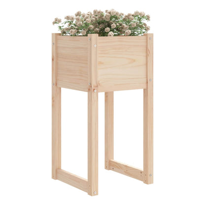 Fioriere 2 pz Bianche 40x40x81 cm in Legno Massello di Pino - homemem39