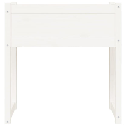 Fioriera Bianca 78x40x81 cm in Legno Massello di Pino - homemem39