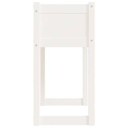 Fioriera Bianca 78x40x81 cm in Legno Massello di Pino - homemem39
