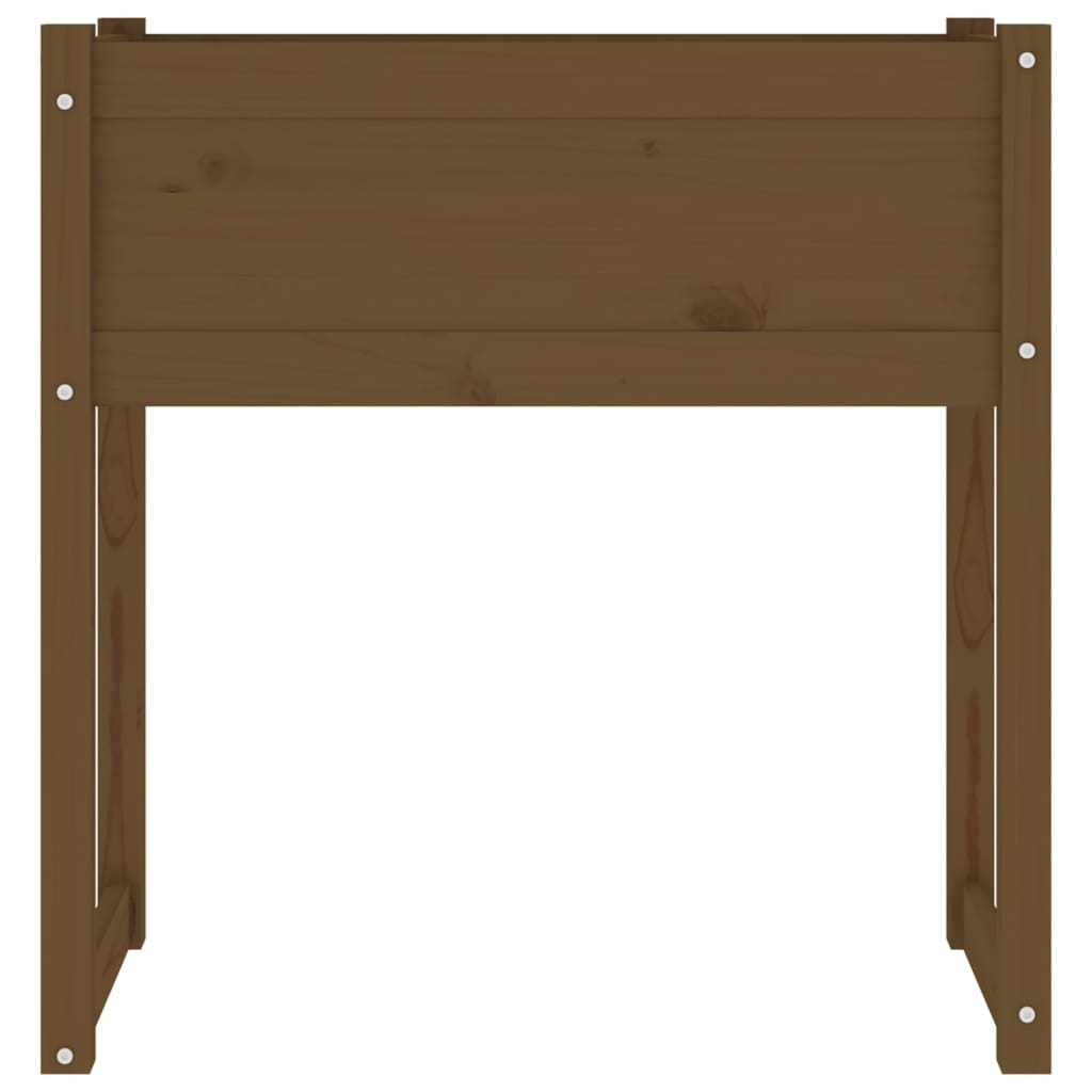 Fioriera Marrone Ambra 78x40x81 cm in Legno Massello di Pino - homemem39