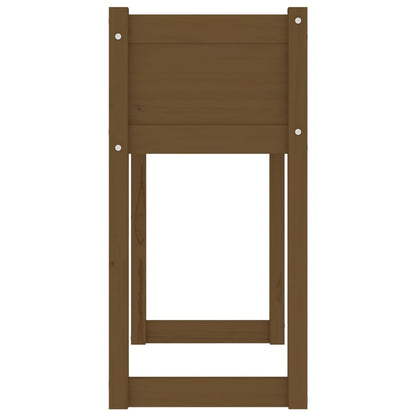 Fioriera Marrone Ambra 78x40x81 cm in Legno Massello di Pino - homemem39