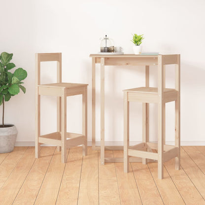 Sedie da Bar 2 pz 40x41,5x112 cm in Legno Massello di Pino | homemem39