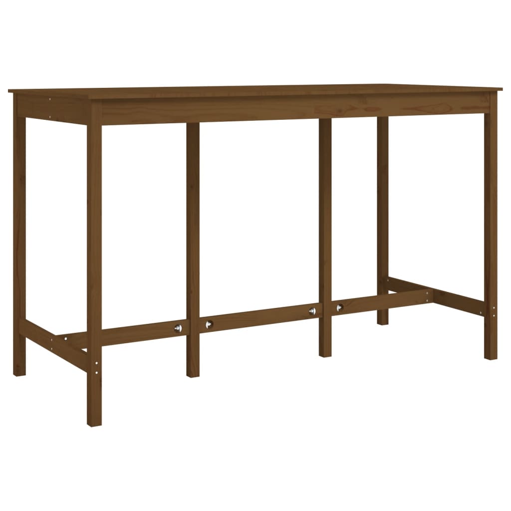 Tavolo da Bar Ambra 180x80x110 cm in Legno Massello di Pino - homemem39