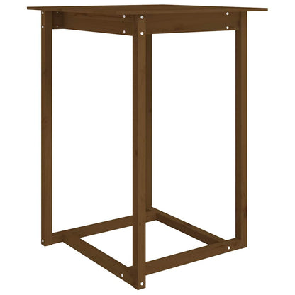Tavolo da Bar Ambra 80x80x110 cm in Legno Massello di Pino