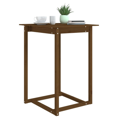 Tavolo da Bar Ambra 80x80x110 cm in Legno Massello di Pino - homemem39