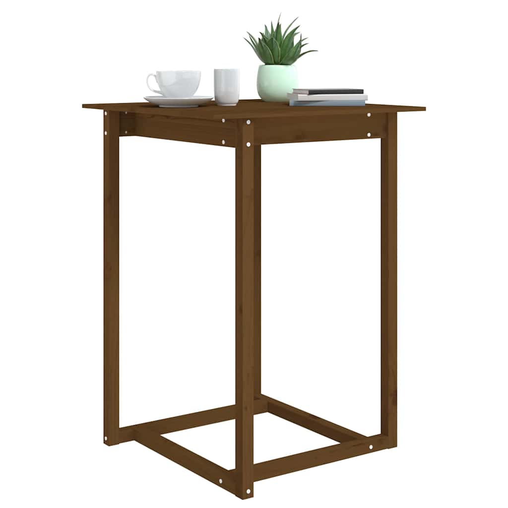 Tavolo da Bar Ambra 80x80x110 cm in Legno Massello di Pino