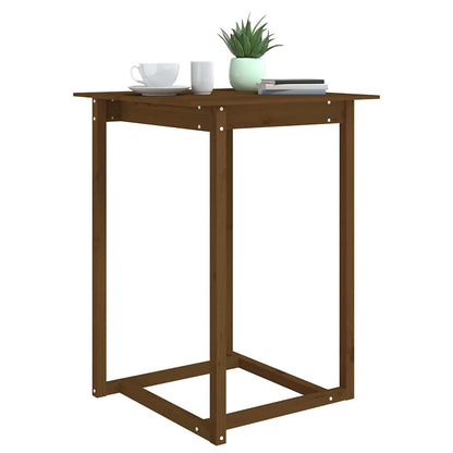 Tavolo da Bar Ambra 80x80x110 cm in Legno Massello di Pino