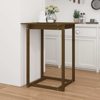 Tavolo da Bar Ambra 80x80x110 cm in Legno Massello di Pino