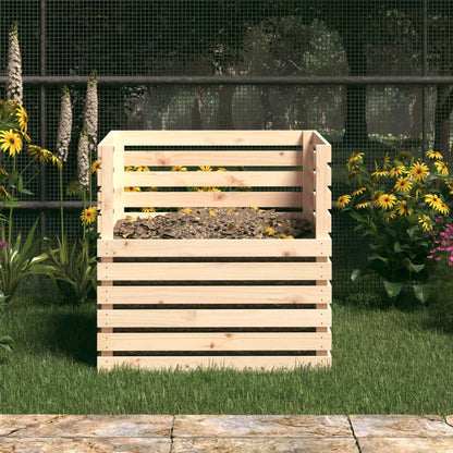 Compostiera 80x80x78 cm in Legno Massello di Pino - homemem39