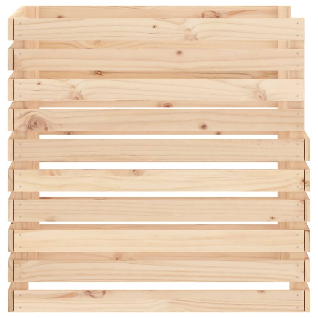 Compostiera 80x80x78 cm in Legno Massello di Pino - homemem39