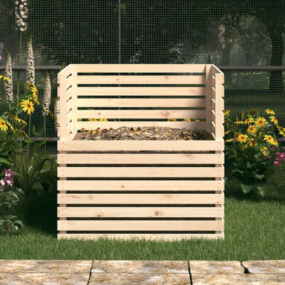 Compostiera 100x100x102 cm in Legno Massello di Pino - homemem39