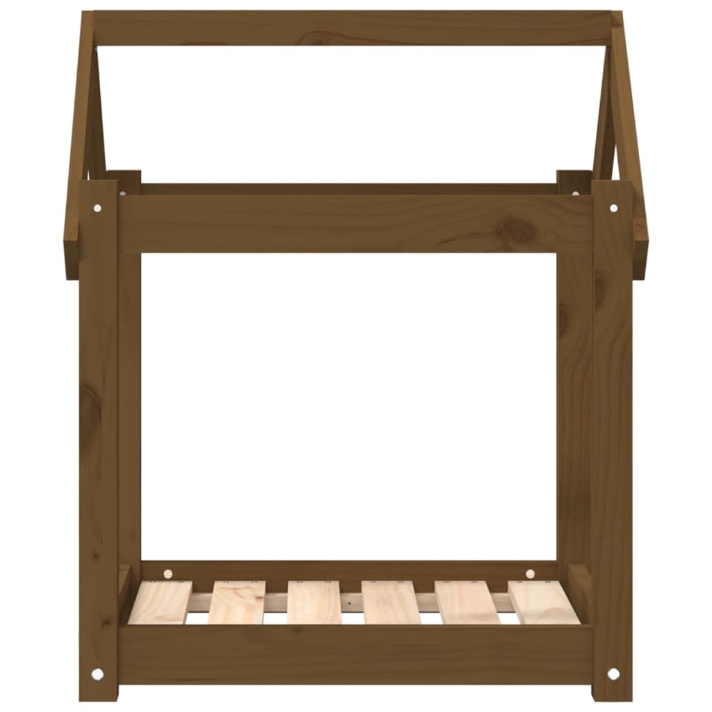 Cuccia per Cani Ambra 61x50x70 cm in Legno Massello di Pino - homemem39