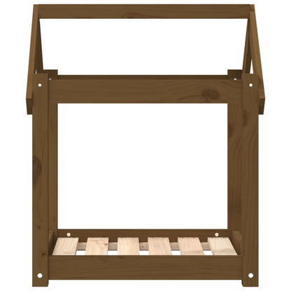 Cuccia per Cani Ambra 61x50x70 cm in Legno Massello di Pino - homemem39