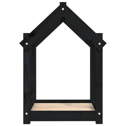 Cuccia per Cani Nera 61x50x70 cm in Legno Massello di Pino - homemem39