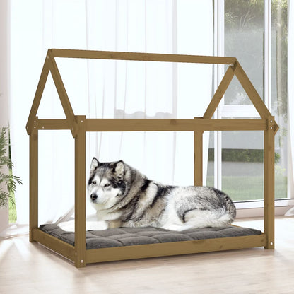 Cuccia per Cani Ambra 111x80x100 cm in Legno Massello di Pino - homemem39