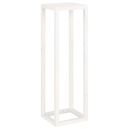 Set Supporti per Piante 3 pz Bianco in Legno Massello di Pino