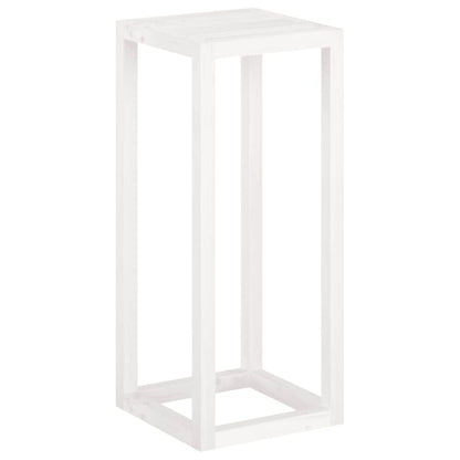 Set Supporti per Piante 3 pz Bianco in Legno Massello di Pino