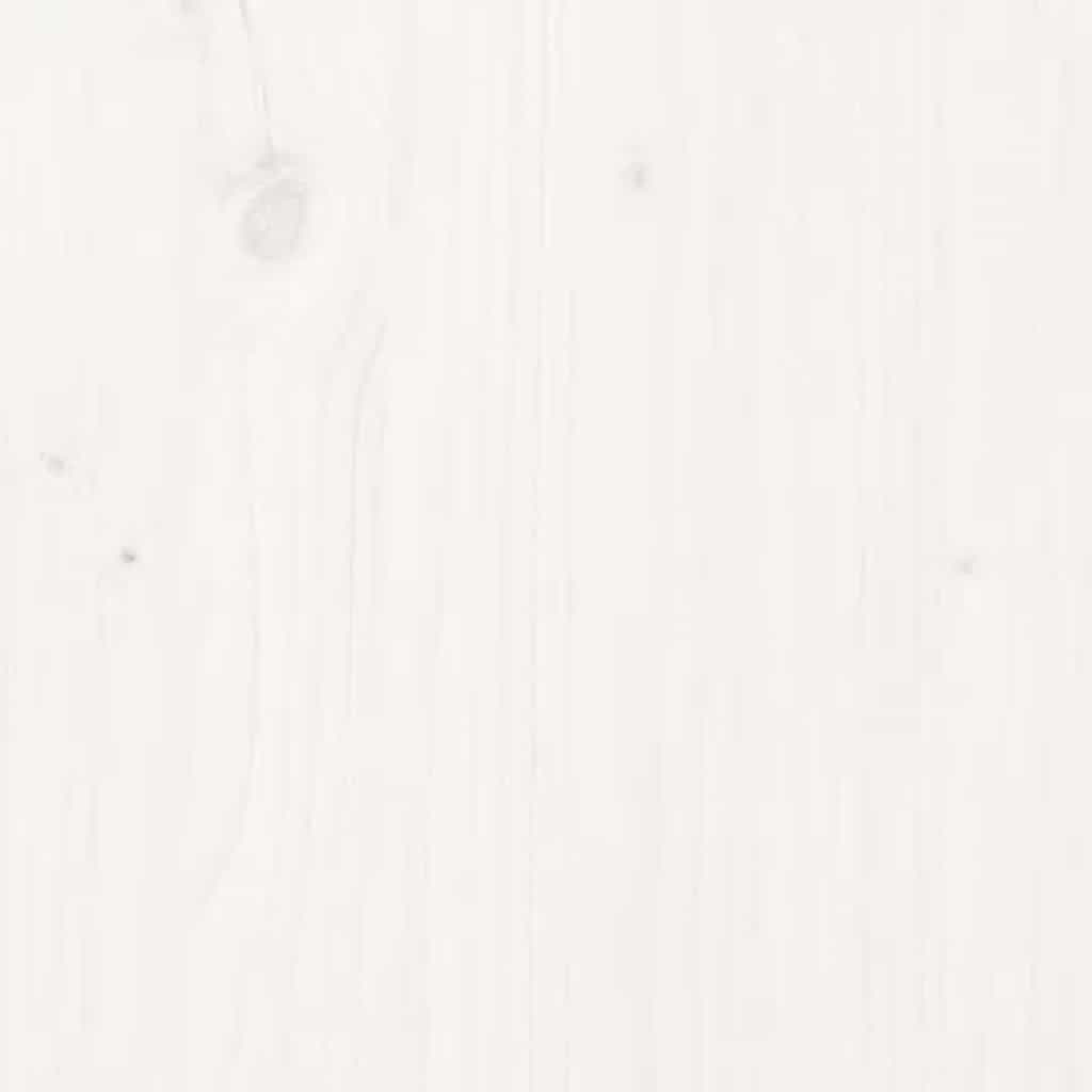Set Supporti per Piante 3 pz Bianco in Legno Massello di Pino