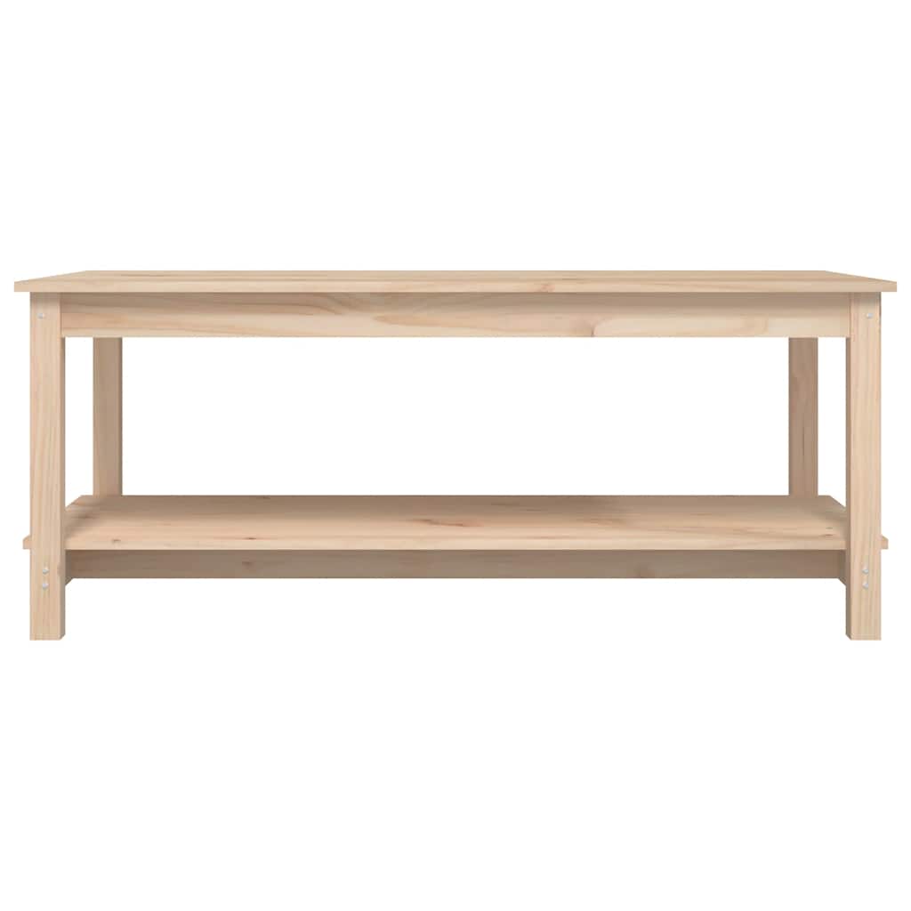 Tavolino da Salotto 110x55x45 cm Legno Massello di Pino | homemem39