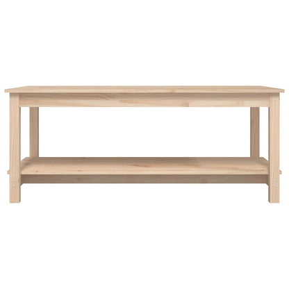 Tavolino da Salotto 110x55x45 cm Legno Massello di Pino | homemem39