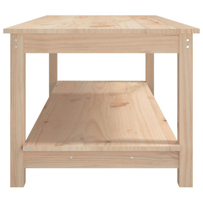 Tavolino da Salotto 110x55x45 cm Legno Massello di Pino | homemem39