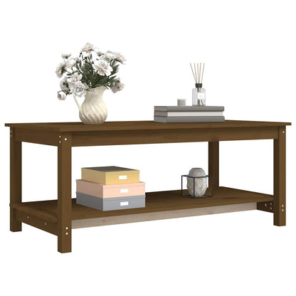 Tavolino da Salotto Ambra 110x55x45 cm Legno Massello di Pino