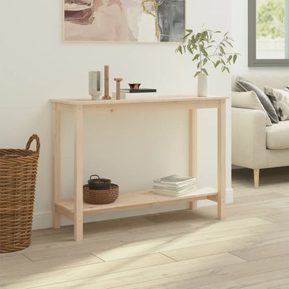 Tavolo Consolle 110x40x80 cm in Legno Massello di Pino | homemem39